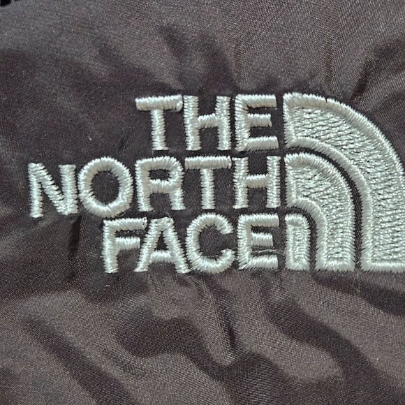 VTG The North Face Womens Long Puffer Coat L/G Brown Nylon Down Winter Jacket - Picture 3 of 16